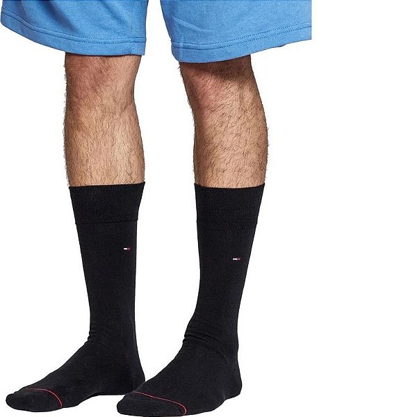 Meias Masculinas Tommy Hilfiger Thm203Dr09I - Pacote Com 3 Pares
