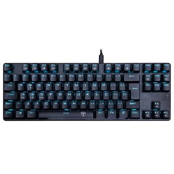 Teclado Gamer T-Dagger TGK-313-BL Bora - Conexão com Fio, Cor Preto
