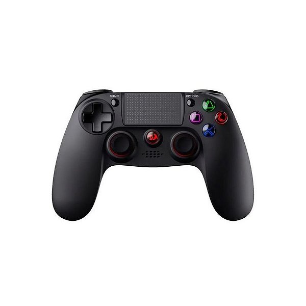 Controle Sem Fio Redragon G818 Juno para PS, PC e Android - Cor Preta