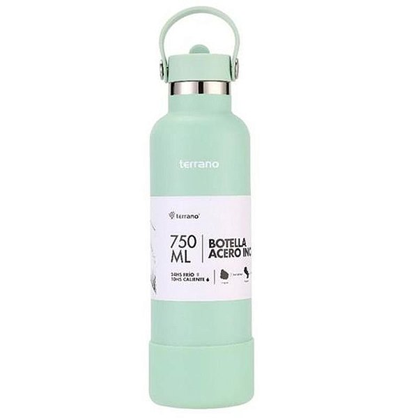 Termica Terrano Garrafa Térmica 750ML Aço Inox Verde Água