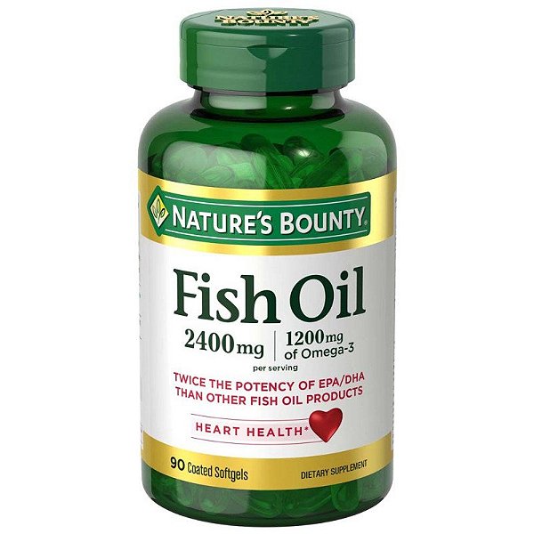 Bounty Fish Óleo 2400Mg 1200Mg Of Omega 3 90 Cápsulas