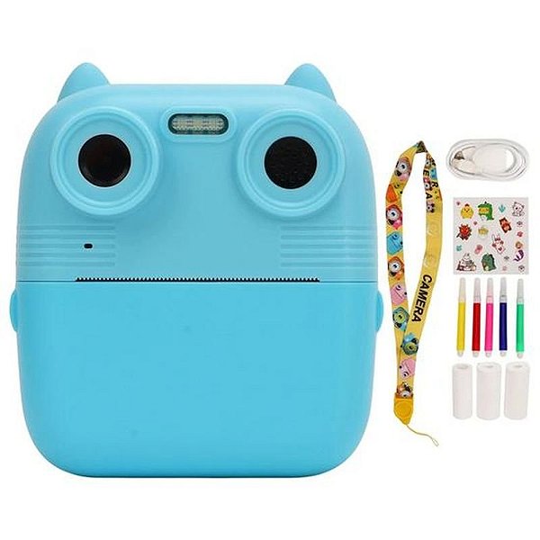 Câmera Infantil Sate A-DV915 com Impressora - Azul