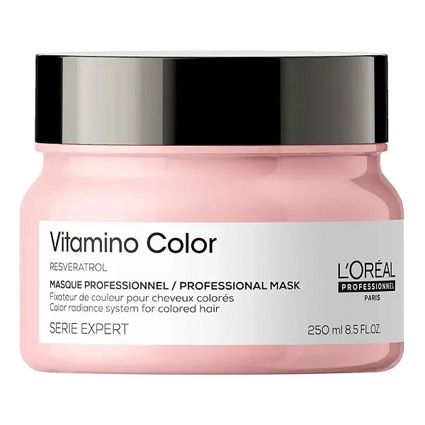 Máscara Vitamino Color L'Oréal Professionnel 250mL para Cuidados de Cabelos Coloridos