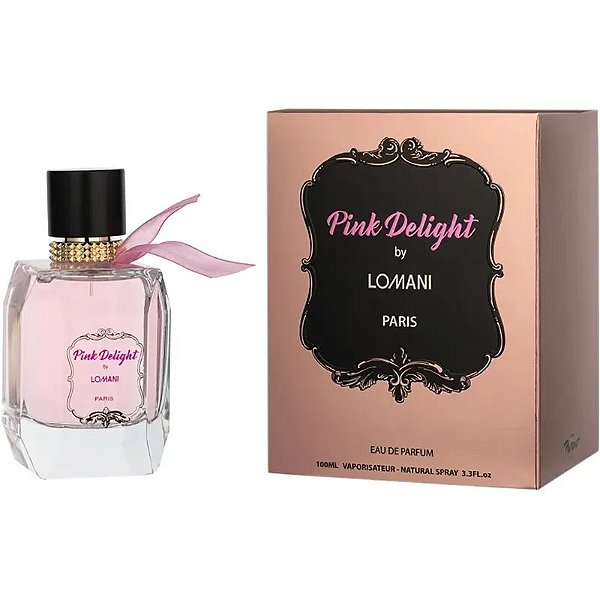 Perfume Feminino Lomani Pink Delight EDP 100mL - Aromas Encantadores