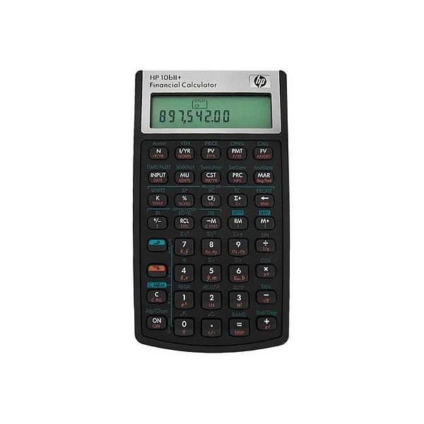 Calculadora Financeira HP 10BLL+ 12 Dígitos - Modelo Preto e Prata