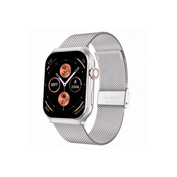 Relógio Inteligente FTX F25 Prata com Metal - Conectividade e Estilo Moderno