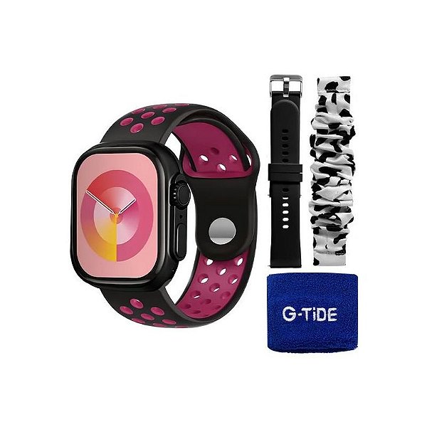 Relógio Inteligente G-Tide Estilo - Preto Clássico e Versátil