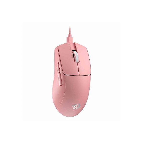 Mouse Gamer Redragon K1NG M996P 26000 DPI Rosa - Performance e Estilo para Gamers