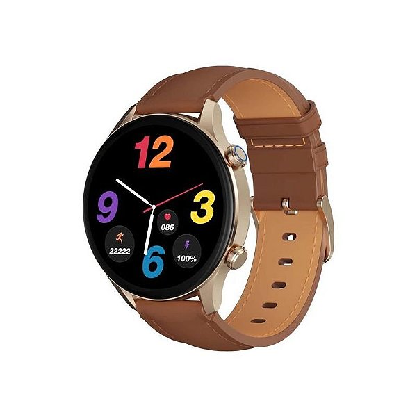 Relógio Inteligente Premium G-Tide R2 Pro - Dourado Elegante