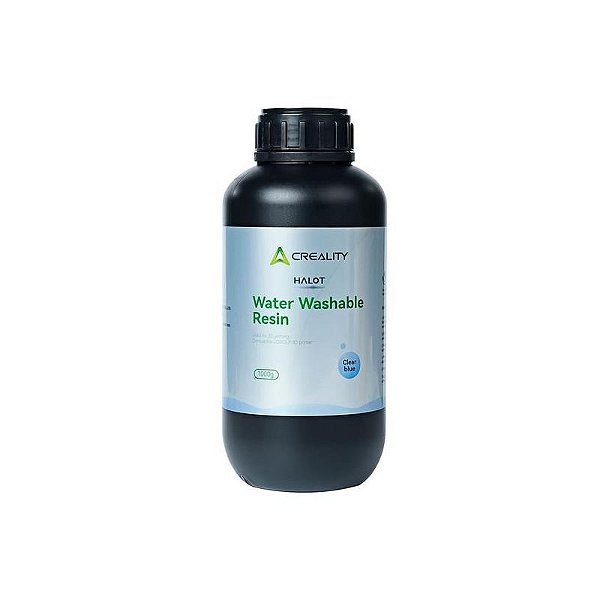 Resina Azul Translucente Halot Creality 1KG Lavável em Água para Impressoras 3D