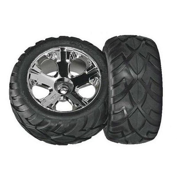 Roda Traxxas All-Star Anaconda CHRM 2.8 para Jato - Traseira (Modelo 5576R)