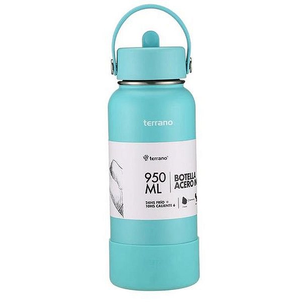 Garrafa Térmica Terrano 950ML com Bico - Verde Água