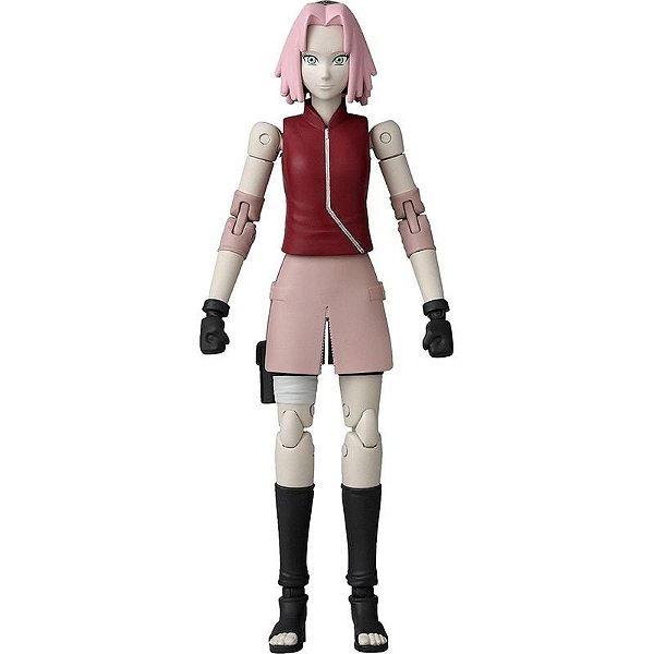 Boneca Naruto Shippuden Haruno Sakura Bandai - Série Anime Héroes