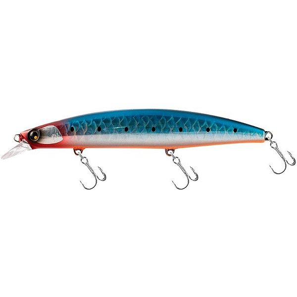 Isca Artificial Shimano Nessa Hirame Minnow Iii 125S - Vermelho Azul