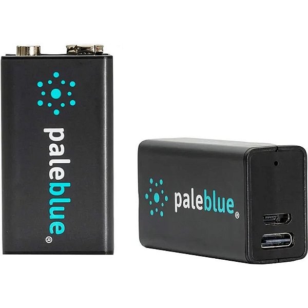 Recarregável 9V USB-C (Azul Pálido) - Pack de 2 - 500mAh