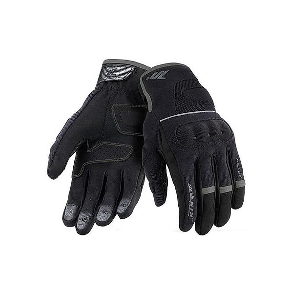 Luva de Motociclista Seventy Degrees SD C54 Urban Summer Preta - Tamanho XXL
