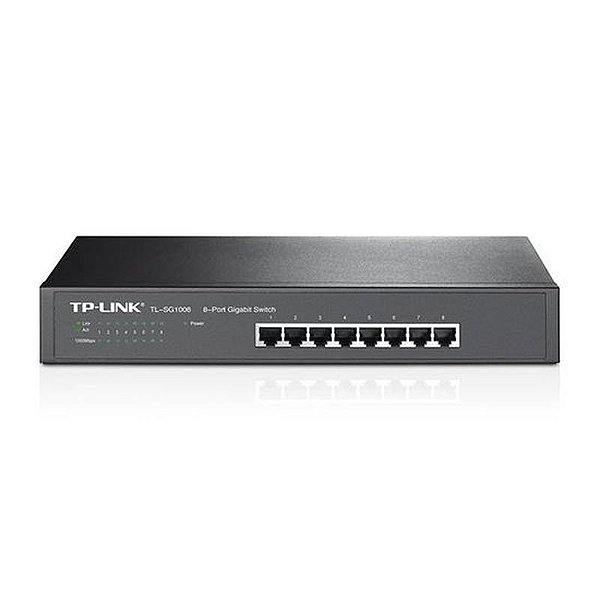 Switch Tp-Link TL-SG1008 8 Portas 1000Mbps Ethernet Cinza