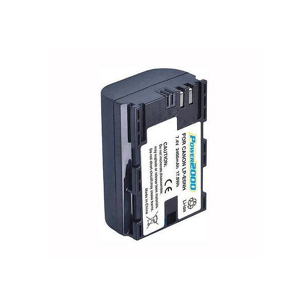 Bateria de Substituição Power2000 para Câmeras Canon LP-E6NH 2400mAh
