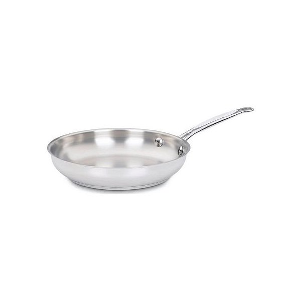 Frigideira De Aço Inoxidável Cuisinart Chefs Classic 23Cm - Prata
