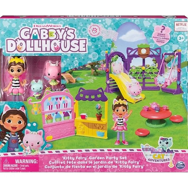 Conjunto De Festa No Jardim Das Fadas Da Gata - Gabby'S Dollhouse - Spin Master