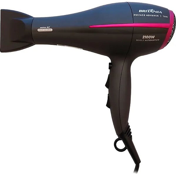 Secador de Cabelos Britânia Advance PSC14CZ 2100W - Bivolt e Alta Performance