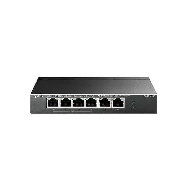 Roteador TP-Link TL-SF1006P 6 Portas Ethernet 10/100 Mbps Preto