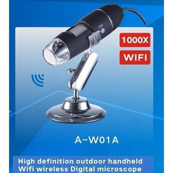 Microscópio Digital Sate A-W01A com Wi-Fi e Compatibilidade Android V2.0