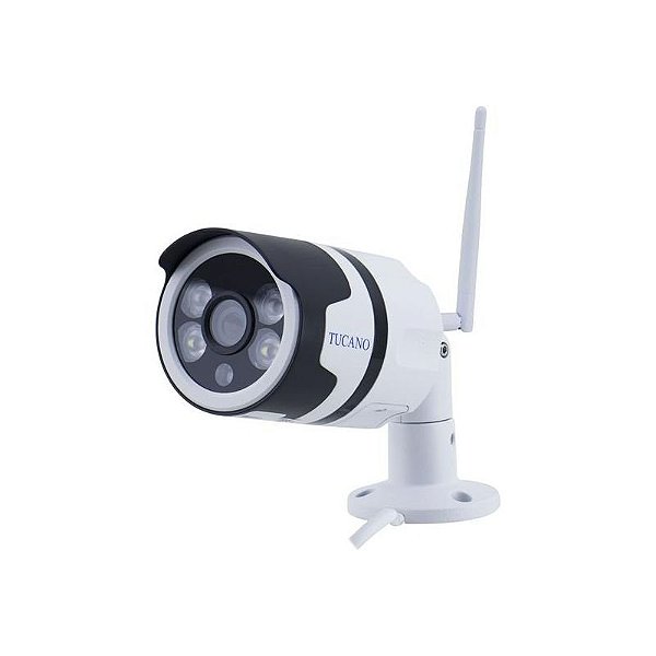 Câmera de Segurança IP Tucano TC-SC12 - 1080P Wi-Fi - Branco, Visão Noturna e Detecção de Movimento