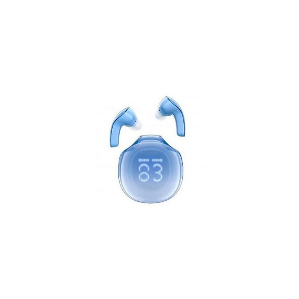Fone de Ouvido Sem Fio LED Azul Cristal Acefast T9