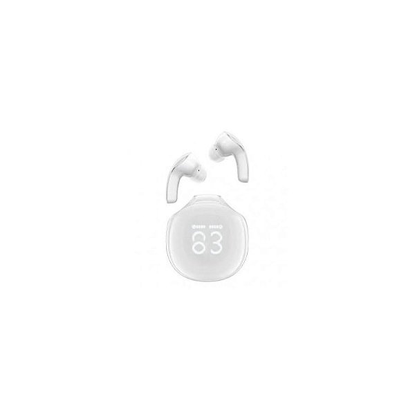 Fone De Ouvido Wireless Bt Led Crystal Branco Pure