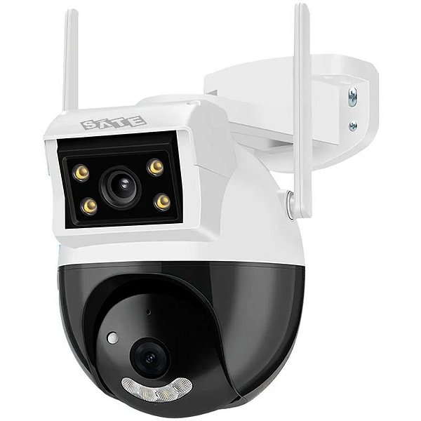 Câmera de Segurança IP Dual Lente Sate A-CAM008D com Conexão Wi-Fi