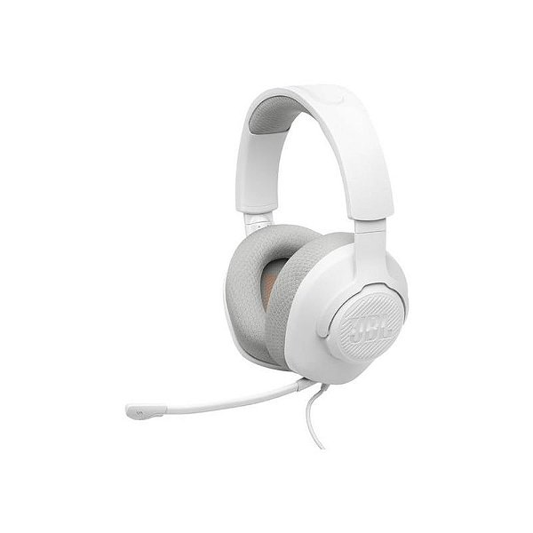 Fones JBL Quantum 100 M2 com Cancelamento de Ruído - Cor Branco