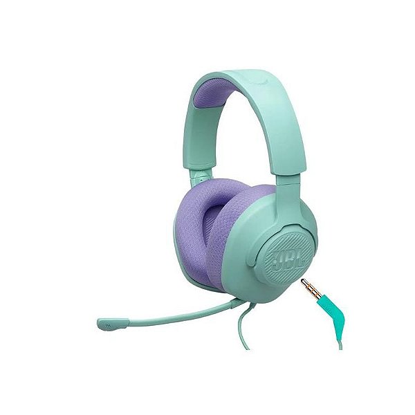 Fone de Ouvido Gamer JBL Quantum 100 M2 com Fio - Cor Cyan