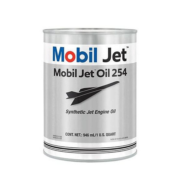 Óleo Mobil Jet 254 1QT - ExxonMobil para Aviação