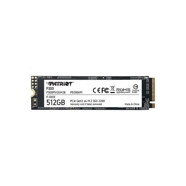 SSD Patriot M.2 NVMe 512GB P300 - Alto Desempenho e Confiabilidade