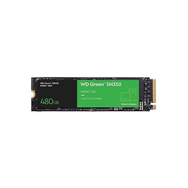 SSD Western Digital M.2 480GB SN350 Green NVMe - Alto Desempenho e Confiabilidade