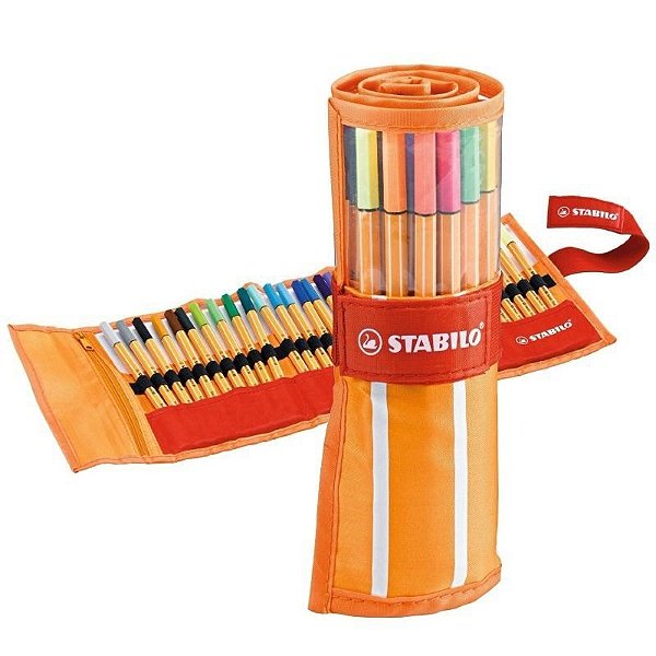 Caneta Fineliner Stabilo Point 88 0.4 mm 8830-2 - (30 Cores)