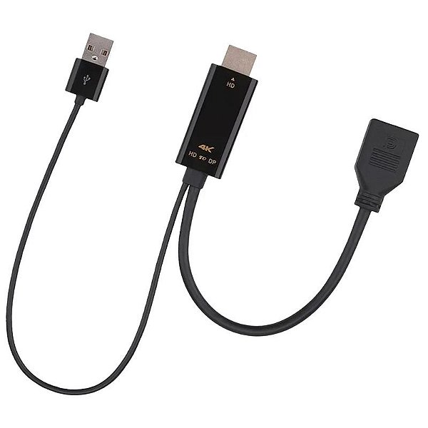 Adaptador Cabo USB-C para HDMI 4K e PD