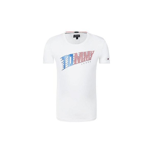 Camiseta Tommy Hilfiger Infantil Feminina Kg0Kg03440 123 08 Branco
