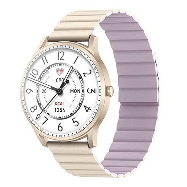 Relógio Inteligente Kieslect Lady Lora 1.32 Bluetooth IP68 280mAh - Ouro