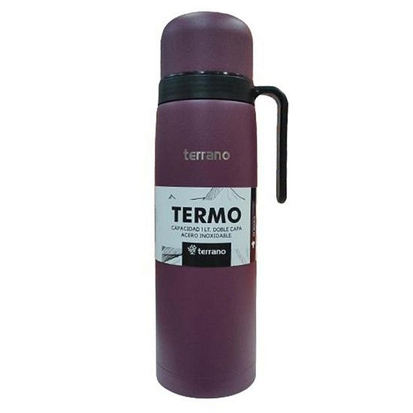 Garrafa Térmica Terrano 1L com Alça Rígida - Cor Uva