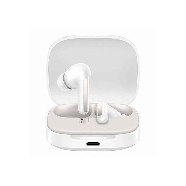 Fones Bluetooth Xiaomi Mi Redmi Buds 6 M2429E1 - Brancos e Confortáveis