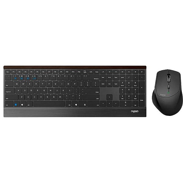 Teclado Wireless Rapoo 9500M - Preto (Inglês)