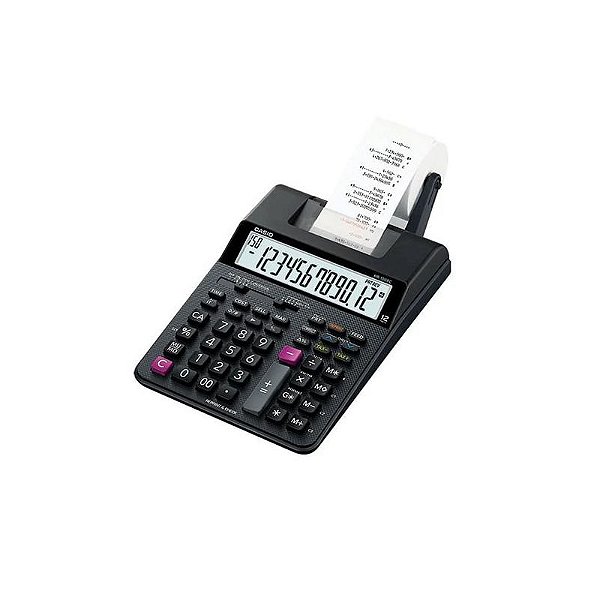Calculadora Casio Hr-100Rc Preta Com Bobina E Função Impressão