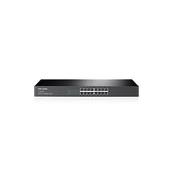 Switch TP-Link TL-SF1016 16 Portas 100Mbps - Preto - Confiabilidade e Desempenho