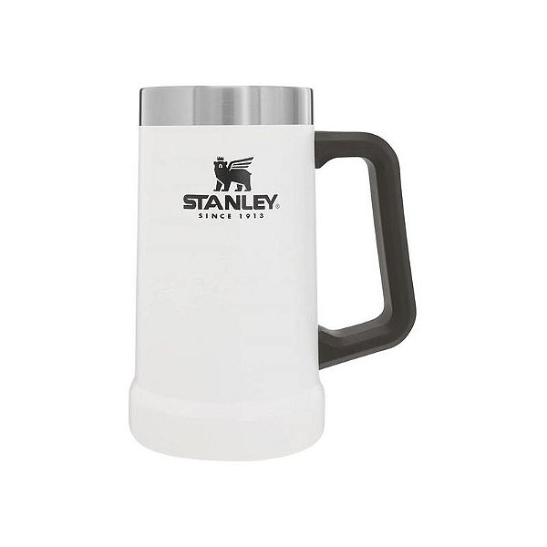Caneca Térmica Stanley Adventure 709ML - Branca com Alça Grande para Bebidas