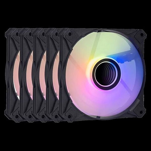 Ventilador Cooler Darkflash INF8 5 em 1 - Preto Elegante e Eficiente