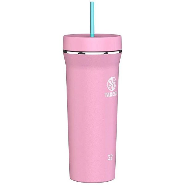 Copo Térmico Takeya 950mL - Design Rosa Lavanda