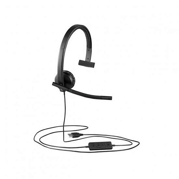 Fone de Ouvido USB Logitech H570E Mono - Alta Qualidade de Som e Conforto