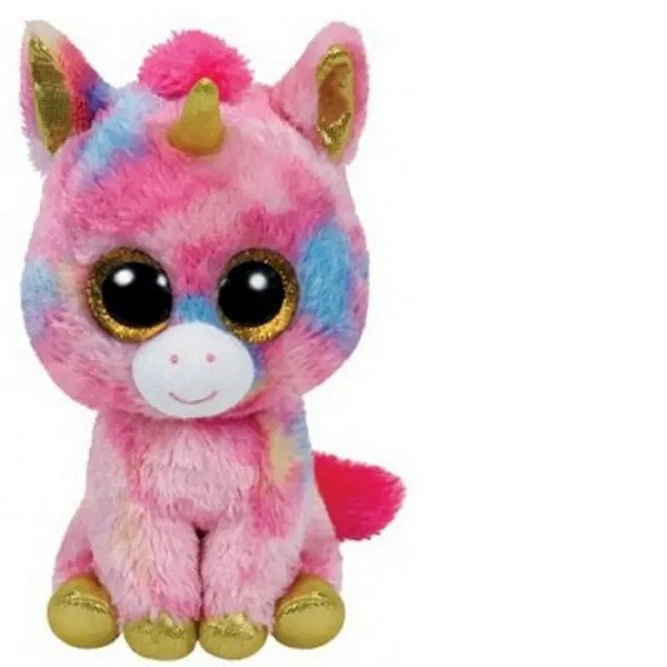 Pelúcia Ty Beanie Boos - Fantasia Do Unicórnio Colorido